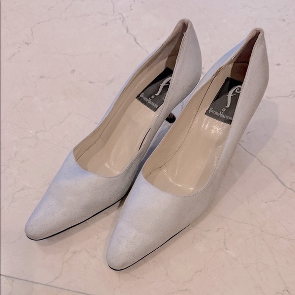Fortuna Valentino Vintage Elegant Gray Pumps - Picture 9 of 11